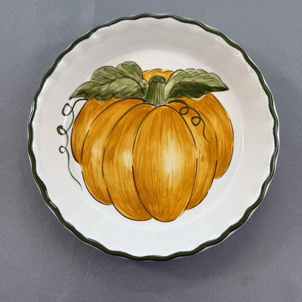 Williams‎ Sonoma Pumpkin Pie Plate Grande Cuisine 10